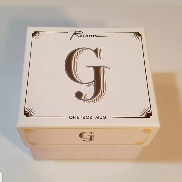NEW Rosanna Love Letters Coffee Mug Boxed Letter G - Picture 2 of 8